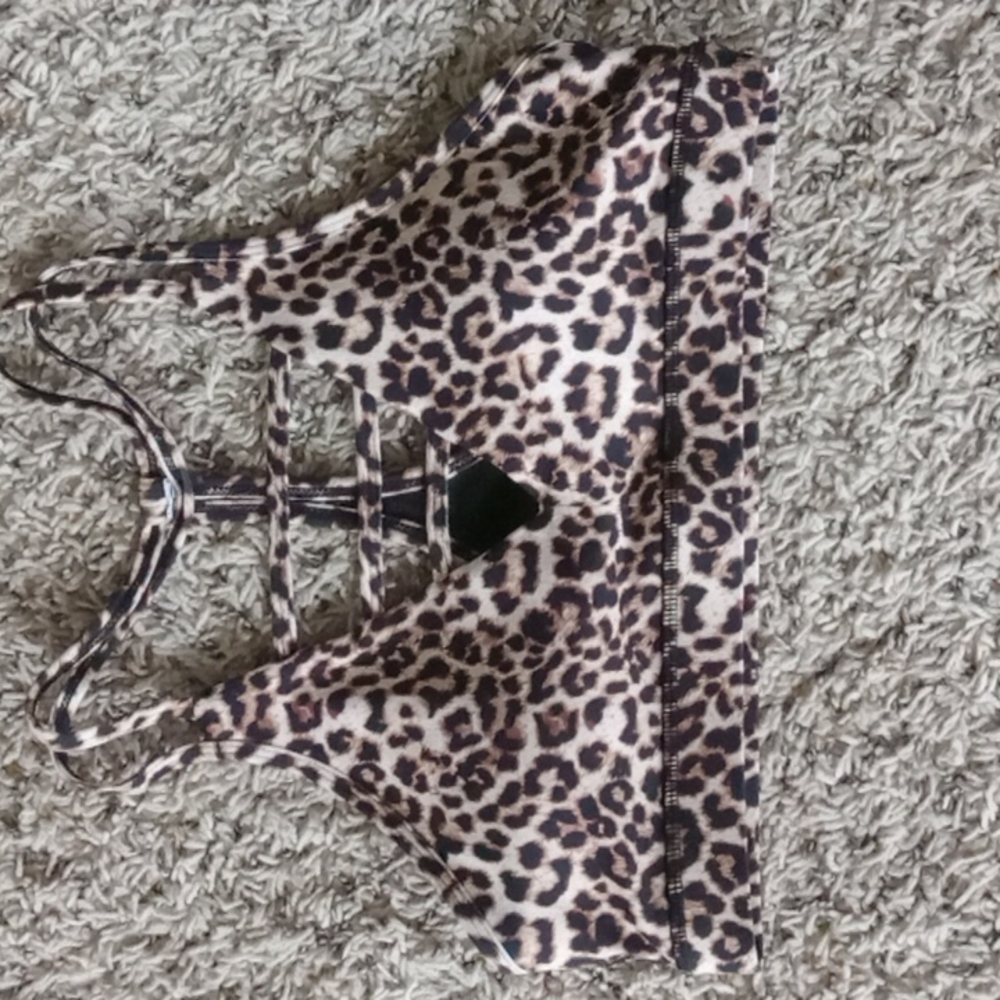 Zyia Leopard Grid bra
